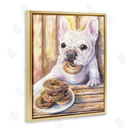 George Dyachenko | French Bulldog with Donuts Dessert Pet Dog