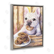 George Dyachenko | French Bulldog with Donuts Dessert Pet Dog