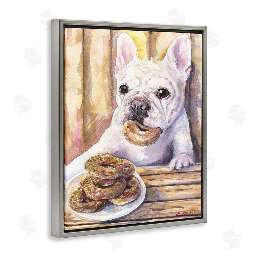 George Dyachenko | French Bulldog with Donuts Dessert Pet Dog