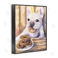 George Dyachenko | French Bulldog with Donuts Dessert Pet Dog