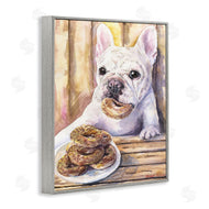 George Dyachenko | French Bulldog with Donuts Dessert Pet Dog