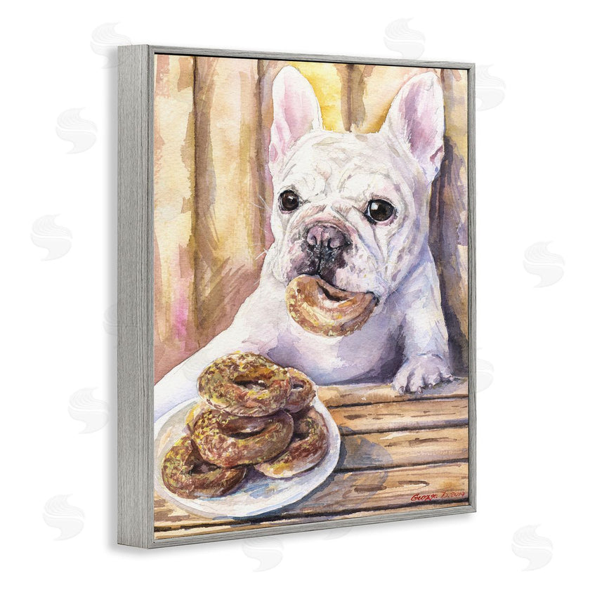 George Dyachenko | French Bulldog with Donuts Dessert Pet Dog