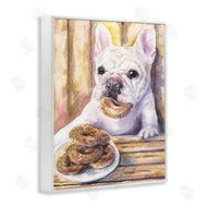 George Dyachenko | French Bulldog with Donuts Dessert Pet Dog
