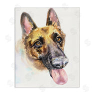 George Dyachenko | German Shepard Pet Dog Tongue Out Portrait
