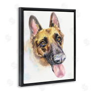 George Dyachenko | German Shepard Pet Dog Tongue Out Portrait
