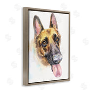 George Dyachenko | German Shepard Pet Dog Tongue Out Portrait