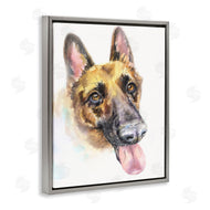 George Dyachenko | German Shepard Pet Dog Tongue Out Portrait
