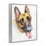 George Dyachenko | German Shepard Pet Dog Tongue Out Portrait