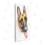 George Dyachenko | German Shepard Pet Dog Tongue Out Portrait