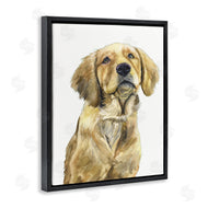 George Dyachenko | Golden Retriever Puppy Portrait Soft Yellow Dog