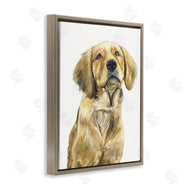 George Dyachenko | Golden Retriever Puppy Portrait Soft Yellow Dog