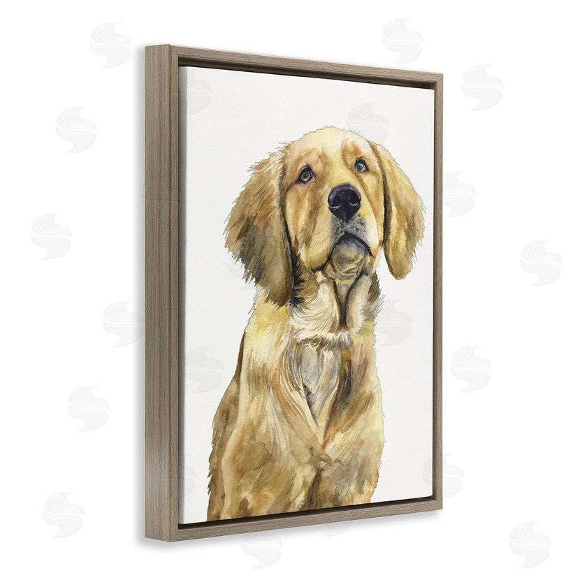 George Dyachenko | Golden Retriever Puppy Portrait Soft Yellow Dog