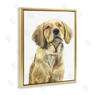 George Dyachenko | Golden Retriever Puppy Portrait Soft Yellow Dog