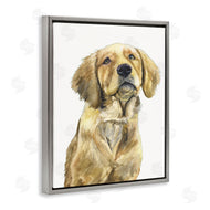 George Dyachenko | Golden Retriever Puppy Portrait Soft Yellow Dog