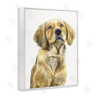 George Dyachenko | Golden Retriever Puppy Portrait Soft Yellow Dog