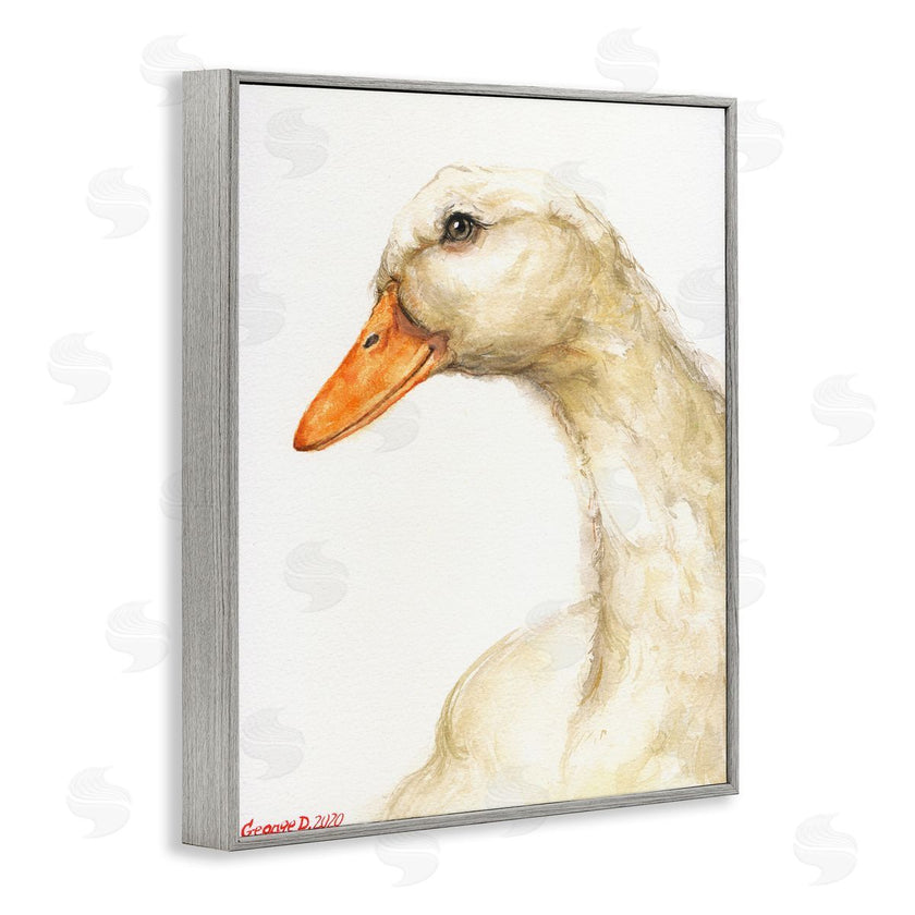 George Dyachenko | Country Goose Portrait Soft Feather Bird