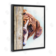 George Dyachenko | Boxer Dog Hide and Seek Puppy Portrait