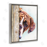 George Dyachenko | Boxer Dog Hide and Seek Puppy Portrait