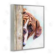 George Dyachenko | Boxer Dog Hide and Seek Puppy Portrait