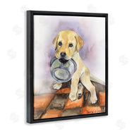 George Dyachenko | Hungry Labrador Puppy Dog Orange Tiles