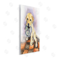 George Dyachenko | Hungry Labrador Puppy Dog Orange Tiles