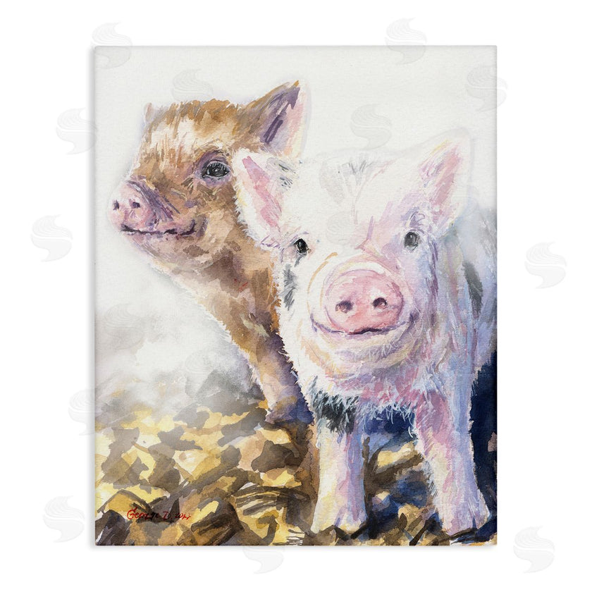 George Dyachenko | Baby Piglets Smiling Adorable Farm Animals