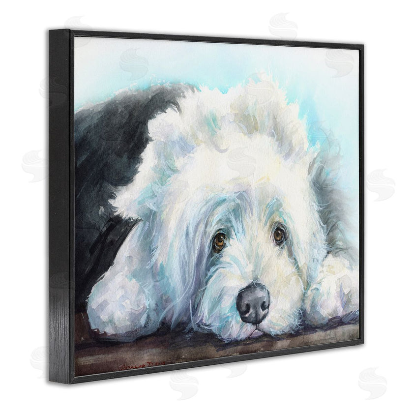 George Dyachenko | Fluffy Old English Sheepdog Puppy Resting