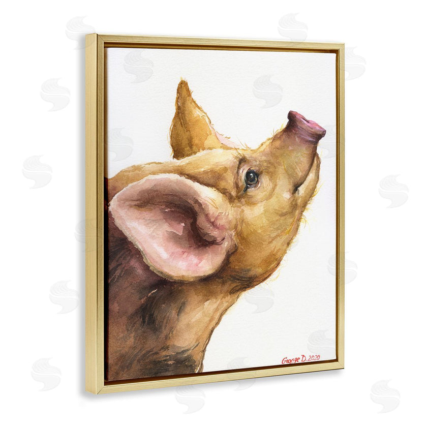 George Dyachenko | Oxford Sandy Piglet Adorable Farm Animal Gaze