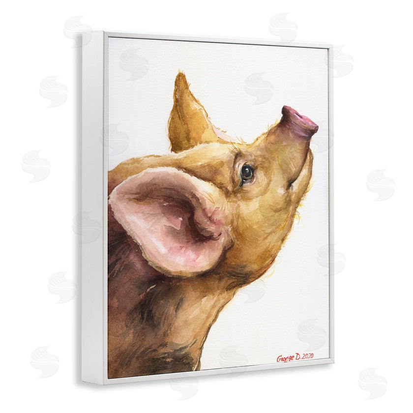 George Dyachenko | Oxford Sandy Piglet Adorable Farm Animal Gaze