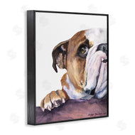 George Dyachenko | Curious English Bulldog Gaze Pet Dog Portrait