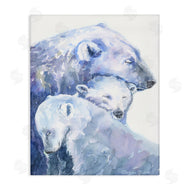 George Dyachenko | Polar Bear Family Arctic Hug Portrait