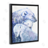 George Dyachenko | Polar Bear Family Arctic Hug Portrait