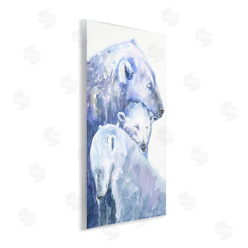 George Dyachenko | Polar Bear Family Arctic Hug Portrait