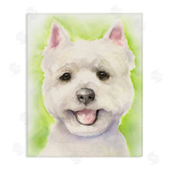 George Dyachenko | Happy Smiling Westie Pet Dog In Grass