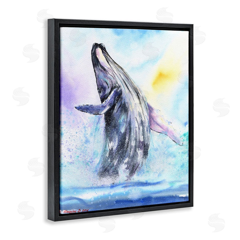 George Dyachenko | Humpback Whale Ocean Jump Blue Water