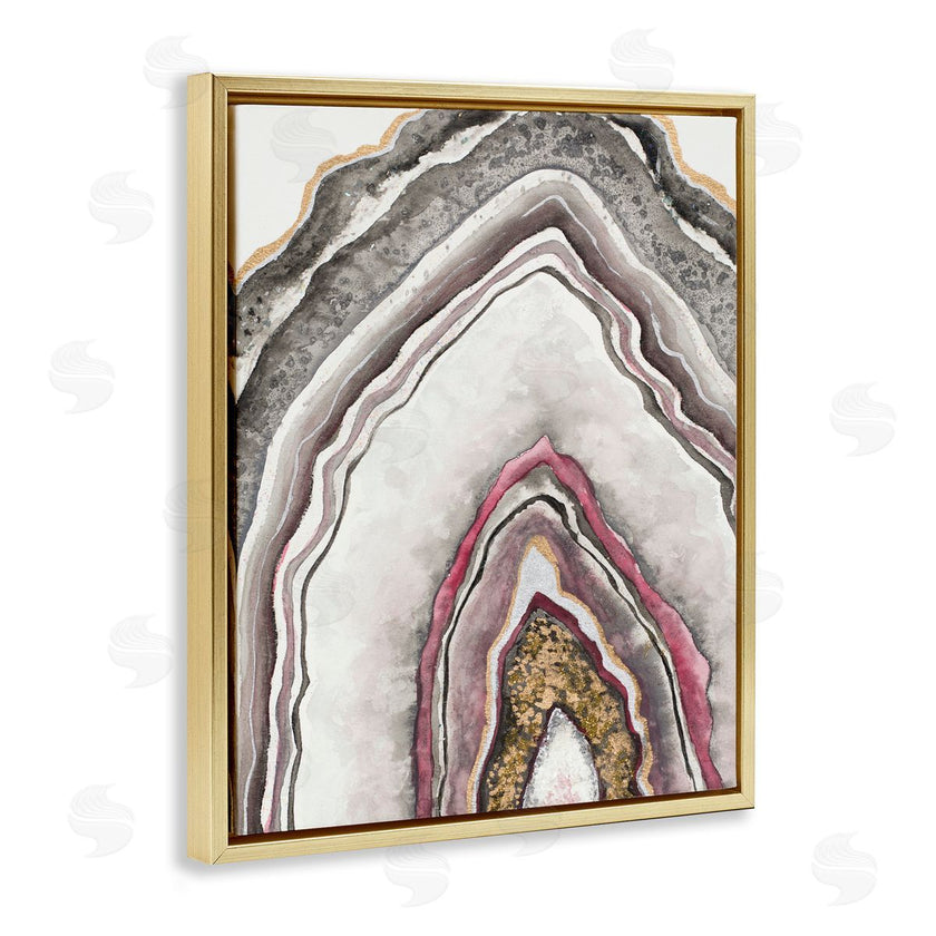 Tiffany Hakimipour | Pink Neutral Geode Rock Arch Pattern Abstract