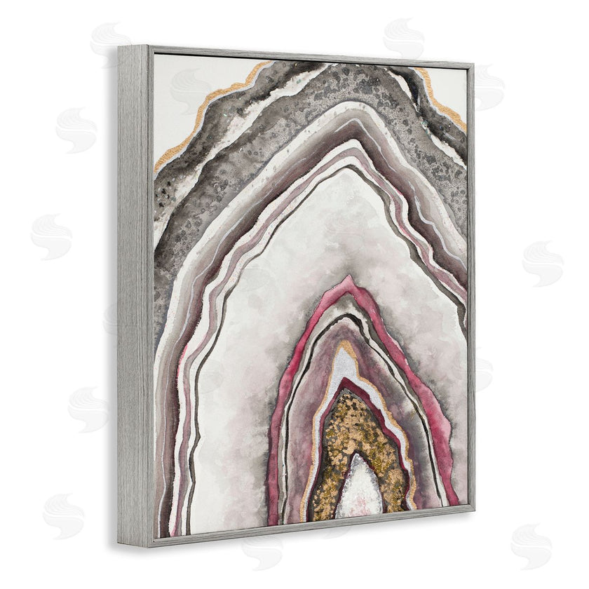 Tiffany Hakimipour | Pink Neutral Geode Rock Arch Pattern Abstract