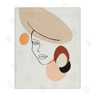 Patricia Pinto | Fashion Female Portrait Terracotta Abstract Shapes