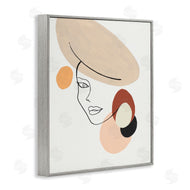Patricia Pinto | Fashion Female Portrait Terracotta Abstract Shapes