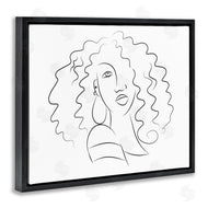 Deidre Mosher | Female Line Portrait Curly Hair Fashion Detail