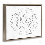 Deidre Mosher | Female Line Portrait Curly Hair Fashion Detail