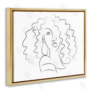 Deidre Mosher | Female Line Portrait Curly Hair Fashion Detail