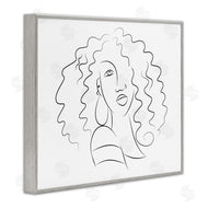Deidre Mosher | Female Line Portrait Curly Hair Fashion Detail