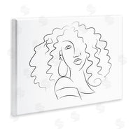Deidre Mosher | Female Line Portrait Curly Hair Fashion Detail