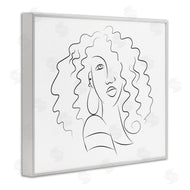Deidre Mosher | Female Line Portrait Curly Hair Fashion Detail