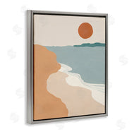 Patricia Pinto | Soft Neutral Coastal Landscape Terracotta Brown