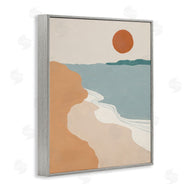 Patricia Pinto | Soft Neutral Coastal Landscape Terracotta Brown