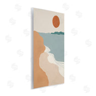 Patricia Pinto | Soft Neutral Coastal Landscape Terracotta Brown