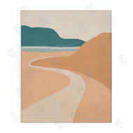Patricia Pinto | Coastal Road Landscape Terracotta Brown Seascape