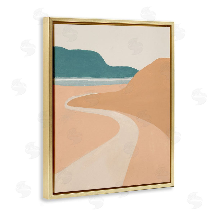 Patricia Pinto | Coastal Road Landscape Terracotta Brown Seascape